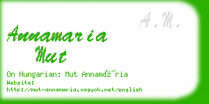 annamaria mut business card